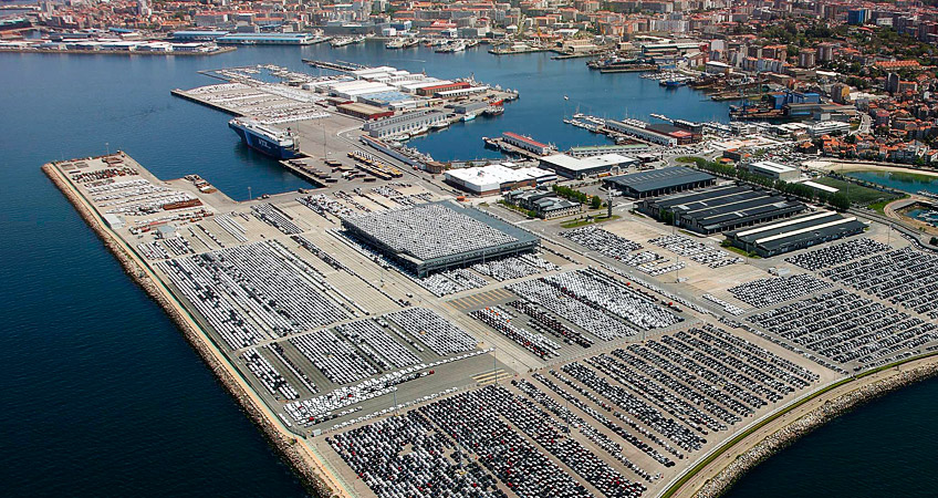 Comercial port of Vigo