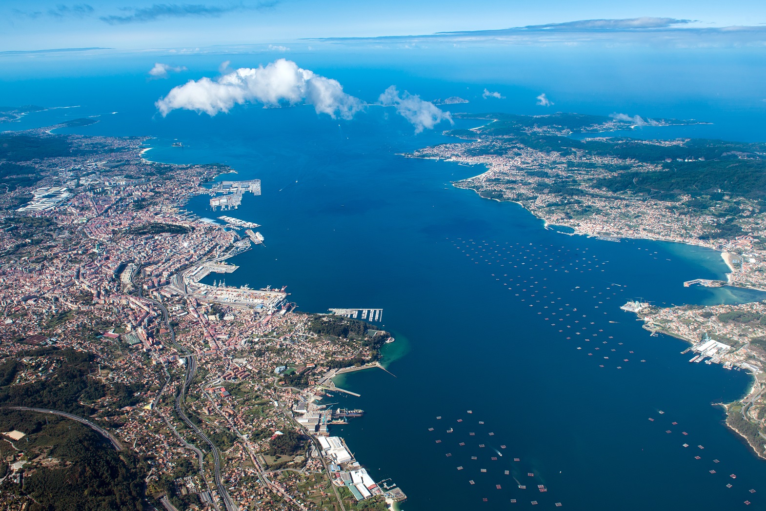 Vista de la ría de Vigo