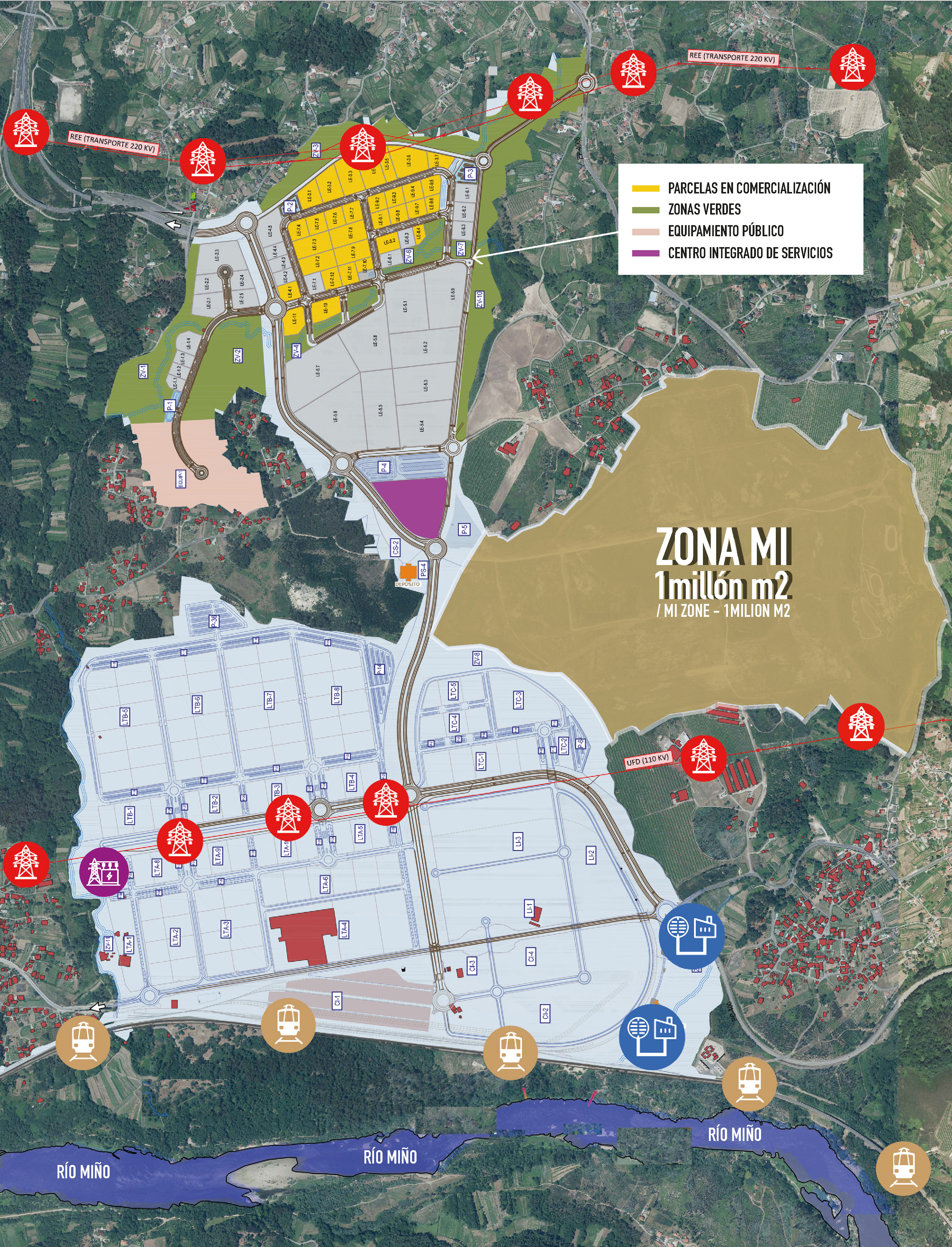 Mapa distribucion de areas plisan