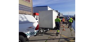 EL PUERTO DE VIGO PONE A PRUEBA SU CAPACIDAD DE RESPUESTA EN UN SIMULACRO DE EMERGENCIA POR CONTAMINACIÓN MARINA