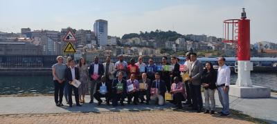 Representantes del Puerto de Vigo y de la Red de Puertos Azules de la FAO