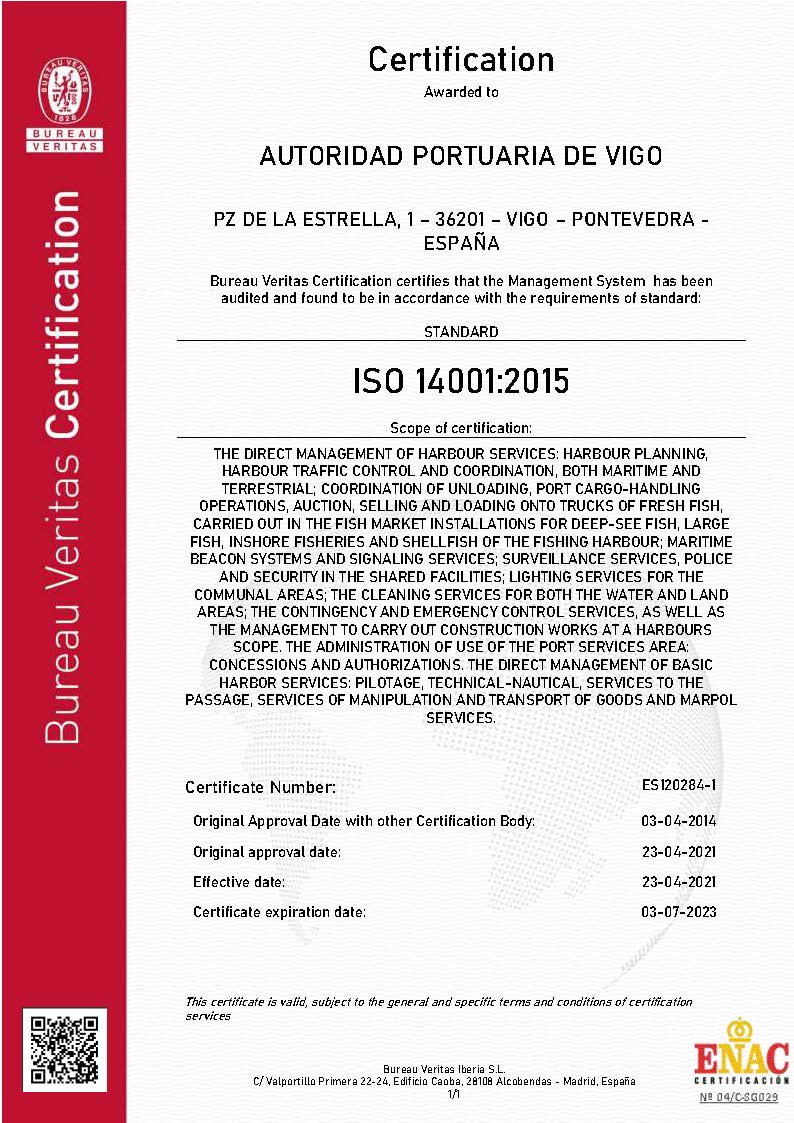 Certificado ISO 14001_2022 inglés